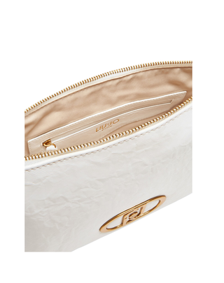 BORSA " LAPUFFY M CROSSBODY " IN ECO PELLE - BIANCO