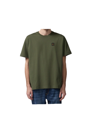 T-SHIRT UOMO " DUBLIN " LOOSE FIT - VERDE OLIVA T63500JE0201 E00312 REFRIGIWEAR 