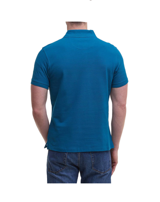 POLO UOMO IN PIQUE'  DI COTONE - LYONS BLUE MML0012 AQ72 BARBOUR 