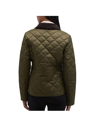 GIACCA DONNA TRAPUNTATA DEVERON - OLIVE LQU1012 OL51 BARBOUR 