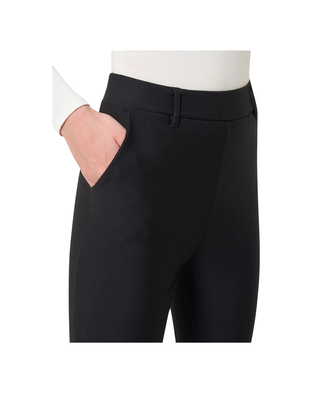 PANTALONE DONNA IN TESSUTO COMPACT - NERO DB24PP 020 RAGNO 