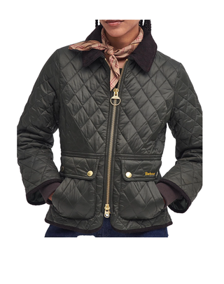 GIACCA DONNA "BEADNELL" A ROMBI - VERDE LQU1765 SG71 BARBOUR 