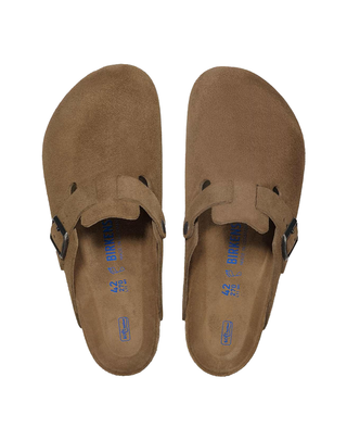 BOSTON IN PELLE SCAMOSCIATA CON PLANTARE MORBIDO - DARK TEA 1030861-S DARK TEA BIRKENSTOCK 