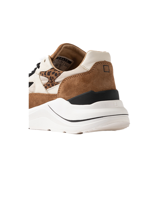 SNEAKERS DONNA " FUGA ANIMALIER " - TAUPE FUGA ANIMALIER TAUPE D.A.T.E. 