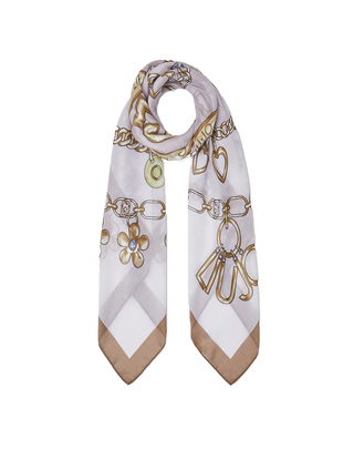 FOULARD 120X120 CM CON STAMPA BEIGE 2A6054T2745 00005 LIU JO 