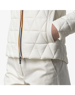 GIUBBINO DONNA "LIL DIAMOND QUILTED WARM" - WHITE K2136EW X42 K-WAY 