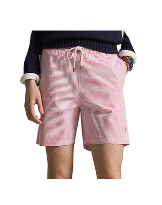 BOXER MARE " TRAVELER CLASSIC 14.5 CM " - RIGA BIANCO ROSA 710957784 500 RALPH LAUREN 