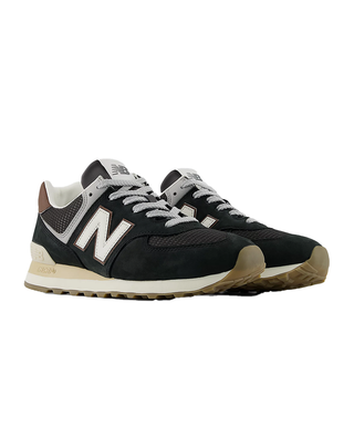 SNEAKERS UOMO " 574 " - BLACK BROWN U574 SB NEW BALANCE 