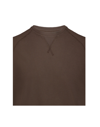 T-SHIRT UOMO "SALEM" IN PIQUET - DARK BROWN 1006 DB BL'KER 