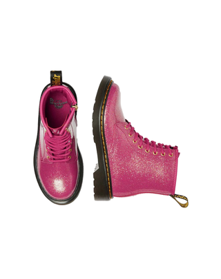 STIVALI JUNIOR " 1460 " IN PELLE LUCIDA GLITTERATA FUXIA 41436650 FUXIA DR.MARTENS 