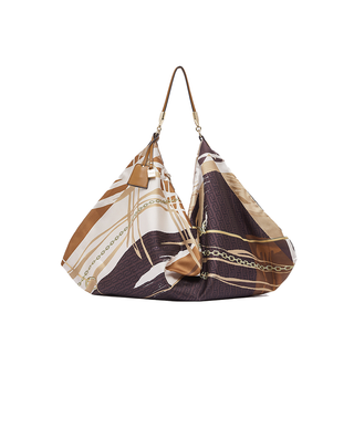 BORSA FOULARD STAMPA CIOCCOLATO AA6194T2745 P9225 LIU JO 