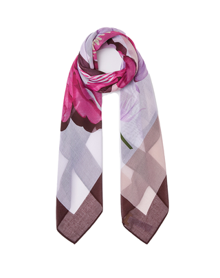 FOULARD 120X120 COLORBLOCK - CILIEGIA 2A6042T2745 91620 LIU JO 