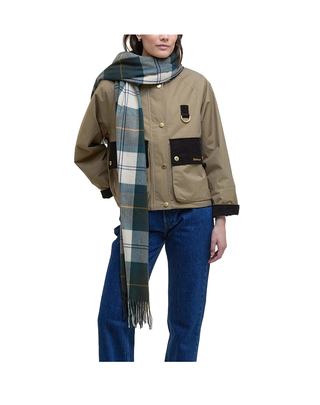 MANTELLA DONNA "STANWAY" TARTAN - VERDE CHIARO LSC0426 TN51 BARBOUR 