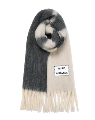 MAXI SCIARPA CON FRANGE - MUSIC ROMANCE SRP 023 VERB TO DO 