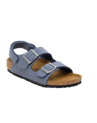 SANDALO KIDS " MILANO " IN BIRKOFLOR - NAVY 1030427-SG NAVY BIRKENSTOCK 