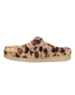 PANTOFOLE IN ECO PELLICCIA " WENDY LEO " - TAN MULTI 44714 2UG HEY DUDE 