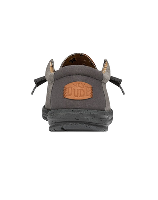 SCARPE UOMO " WALLY WASHED CANVAS " - CHARCOAL