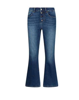 JEANS FLARE CROPPED CON BOTTONI GIOIELLO UF5040D4615 78539 LIU JO 
