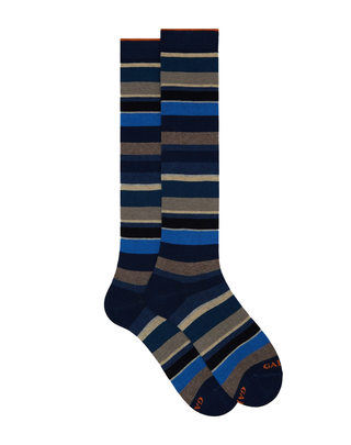 CALZE LUNGHE UOMO IN COTONE ELASTICIZZATO - ROYAL CORDA AP103413 13102 GALLO 