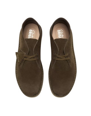 SCARPONCINO UOMO "DESERT BOOT " KAKHI SCURO " 26179328 DARK KHAKI CLARKS 