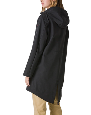 PARKA A CODA DI RONDINE "COLEO MD" IN NYLON STRETCH - NERO