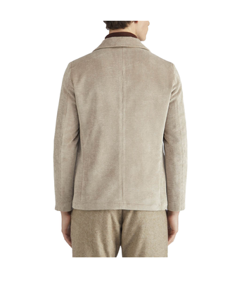 BLAZER UOMO IN VELLUTO STRETCH - ECRU A312LOGAN717P317\T 030 at.P.CO 
