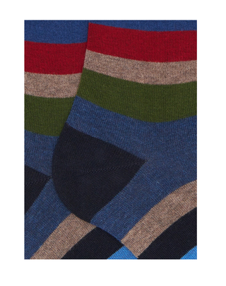 CALZE LUNGHE UOMO A RIGHE MULTICOLOR AP514263 13414 GALLO 