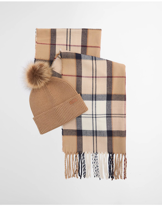 SET REGALO CAPPELLO E SCIARPA "DOVER" - BEIGE LGS0054 BE31 BARBOUR 