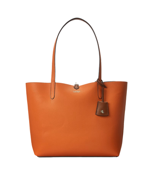 BORSA SHOPPER  TOTE REVERSIBILE - MARRONE ARANCIO 431795329 002 RALPH LAUREN 
