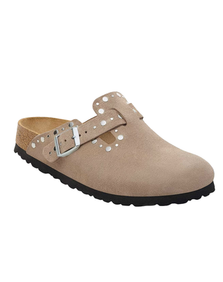 SABOT BOSTON IN SUEDE CON RIVETTI - TAUPE 1030418-S TAUPE BIRKENSTOCK 