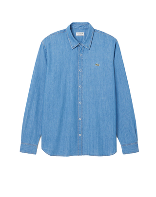 CAMICIA UOMO IN DENIM LEGGERO - AZZURRO CH9084 MKU LACOSTE 