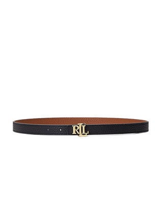 CINTURA DONNA REVERSIBILE IN PELLE - NERO CUOIO 412912038 001 RALPH LAUREN 