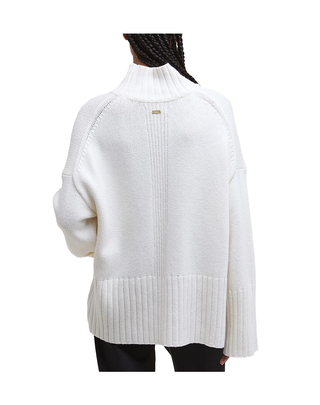 MAGLIA DONNA "SERENA" A COLLO ALTO - BIANCO LKN1539 WH71 BARBOUR 