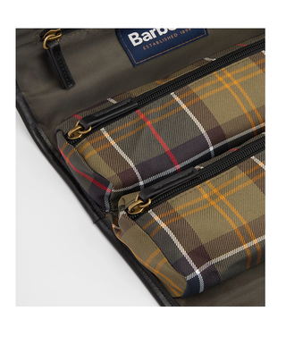 BEAUTY CASE UNISEX TARTAN HANGING - VERDE MAC0425 OL91 BARBOUR 
