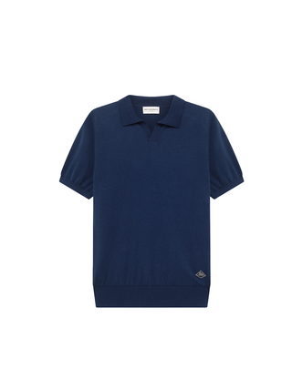 POLO UOMO IN MAGLIA DI COTONE - BLU RRU90325CS17XXXX C0048 ROY ROGERS 