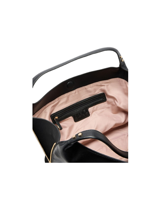 BORSA IN ECOPELLE CON ZIP LATERALI - NERO AF5058E0058 22222 LIU JO 