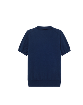 POLO UOMO IN MAGLIA DI COTONE - BLU RRU90325CS17XXXX C0048 ROY ROGERS 