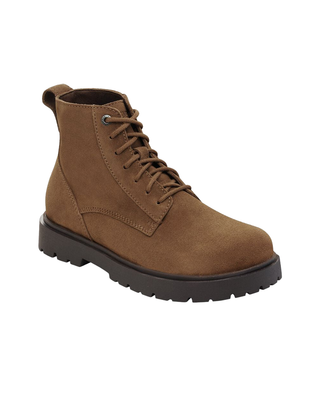 STIVALETTO STRINGATO UOMO " HIGHWOOD LACE MID " IN PELLE SCAMOSCIATA DARK TEA 1030965 DARK TEE BIRKENSTOCK 