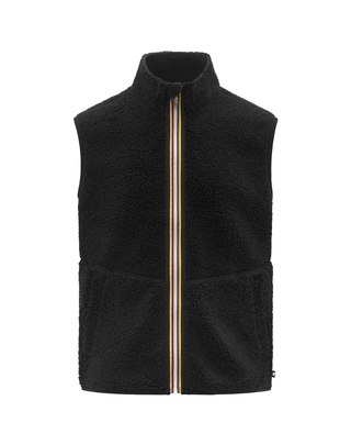 GILET UOMO YANNICK SHERPA POLAR REVERSIBLE - NERO K3132QW AVA K-WAY 