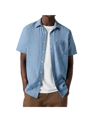 CAMICIA DA UOMO MANICA CORTA IN DENIM LEGGERO 86624-0062 U LEVI'S 