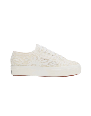 SCARPE "2740 PLATFORM PIZZO MACRAME" - WHITE-F AVORIO S2161XW A0Q SUPERga 