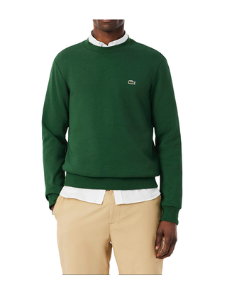 FELPA GIROCOLLO INVERNALE UOMO - VERDE SH9608 132 LACOSTE 