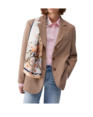 BLAZER DONNA CON FOULARD IN COORDINATO - BISCOTTO WA6164T332A 02153 LIU JO 