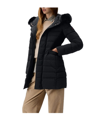 PIUMINO DONNA LUNGO "SERIOLA ML 06 FUR" - NERO PED5458 808 PEUTEREY 