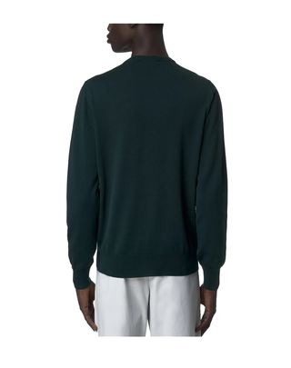 MAGLIONE UOMO SEBASTIEN MERINO - VERDE PONDEROSA K2142EW 614 K-WAY 