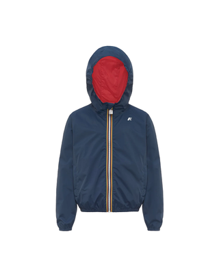 GIUBBINO JAKE PLUS.2 REVERSIBLE 10-14 ANNI BLUE INSIGNIA-RED POPPY K61314W- C0N K-WAY 