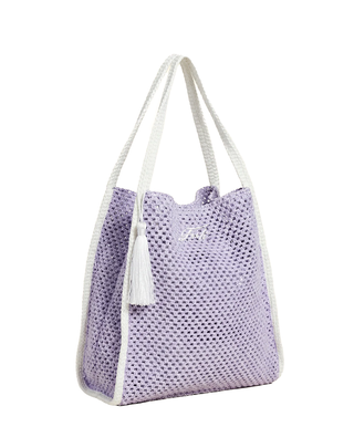 BORSA TRAFORATA IN RAFIA - LILLA SW0004 LC F**K 