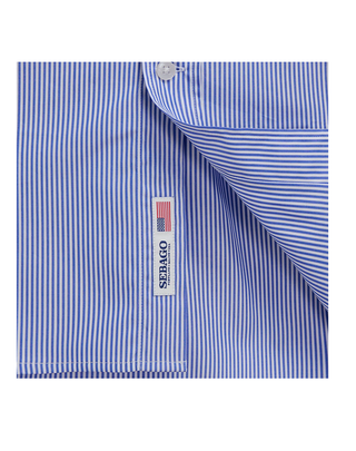 CAMICIA SHEEPSCOT - ROYAL BLUE-WHITE 751272W A13 SEBAGO 