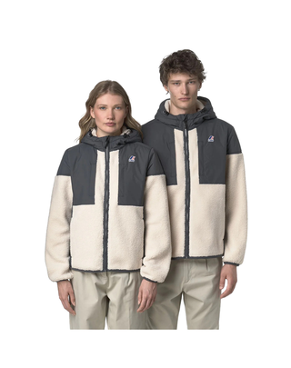 PILE UNISEX "SAMSON 4.0 ORSETTO" - PANNA/GRIGIO K5122SW B03 K-WAY 