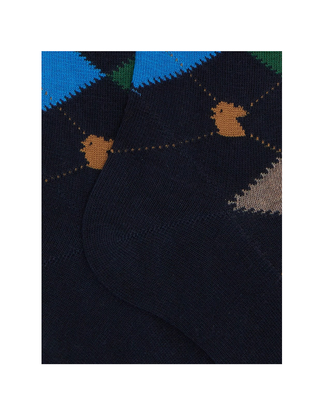 CALZINO LUNGO UOMO FANTASIA ROMBI AP511567 30739 GALLO 